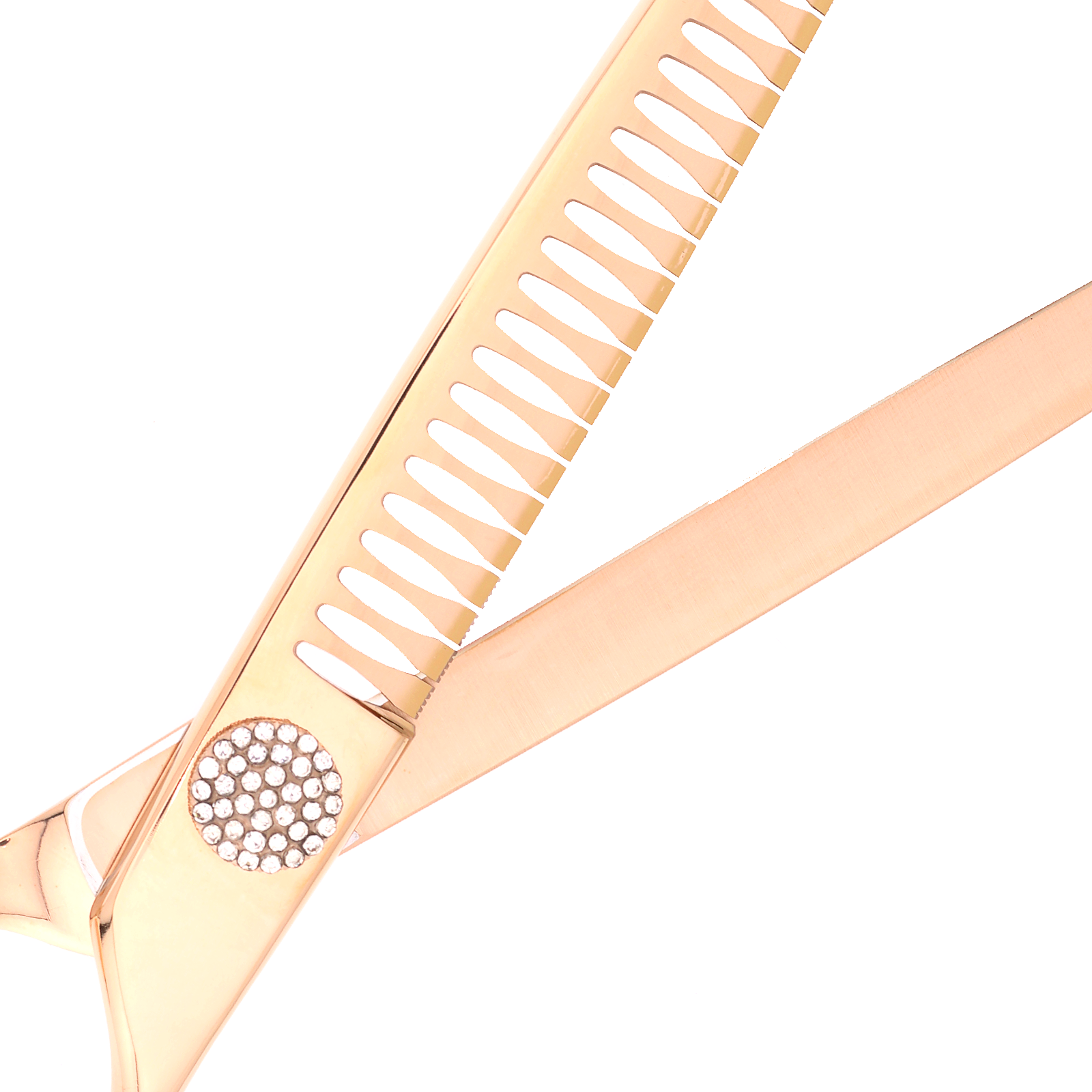 Titan Shears - Chunker Rose Gold 440C Convex RH OFF 7.5" image 3